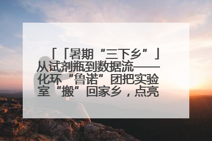「暑期“三下乡”」从试剂瓶到数据流——化环“鲁诺”团把实验室“搬”回家乡，点亮桑梓求知路