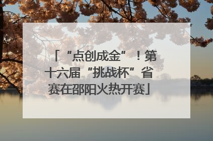 “点创成金”！第十六届“挑战杯”省赛在邵阳火热开赛