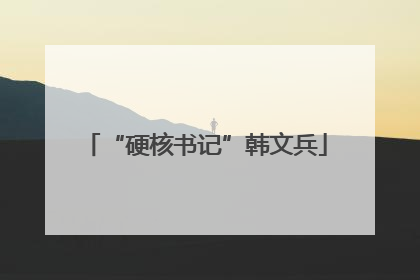 “硬核书记”韩文兵