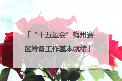“十五运会”梅州赛区筹备工作基本就绪