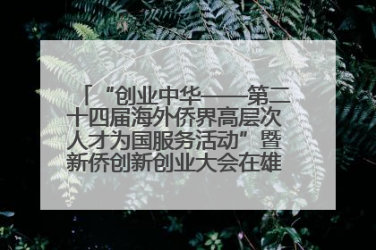 “创业中华——第二十四届海外侨界高层次人才为国服务活动”暨新侨创新创业大会在雄安新区开幕
