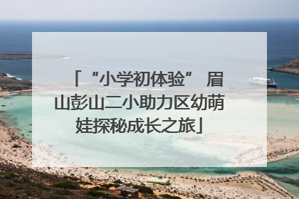 “小学初体验” 眉山彭山二小助力区幼萌娃探秘成长之旅