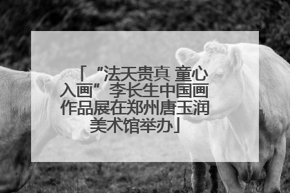 “法天贵真 童心入画”李长生中国画作品展在郑州唐玉润美术馆举办