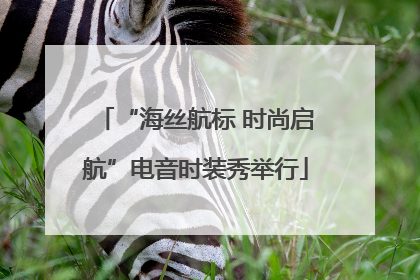 “海丝航标 时尚启航”电音时装秀举行