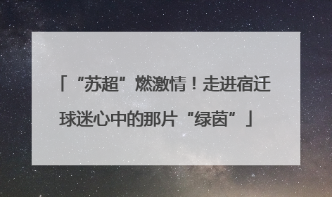 “苏超”燃激情！走进宿迁球迷心中的那片“绿茵”