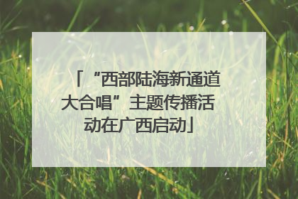 “西部陆海新通道大合唱”主题传播活动在广西启动