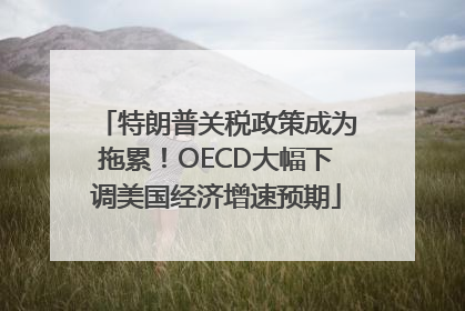 特朗普关税政策成为拖累！OECD大幅下调美国经济增速预期