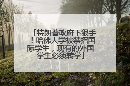 特朗普政府下狠手！哈佛大学被禁招国际学生，现有的外国学生必须转学