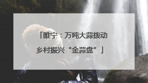睢宁：万吨大蒜拨动乡村振兴“金蒜盘”