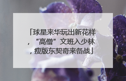球星来华玩出新花样，“高僧”文班入少林，瘦版东契奇来备战