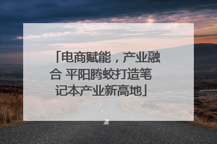 电商赋能，产业融合 平阳腾蛟打造笔记本产业新高地