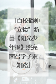百校播种“立德”新苗《阳光少年报》照亮南召学子求知路