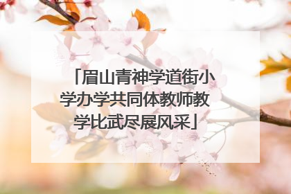 眉山青神学道街小学办学共同体教师教学比武尽展风采