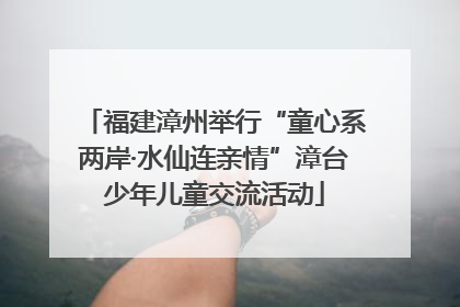 福建漳州举行“童心系两岸·水仙连亲情”漳台少年儿童交流活动