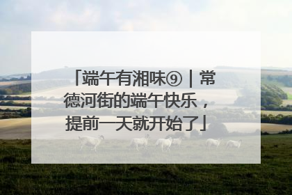 端午有湘味⑨｜常德河街的端午快乐，提前一天就开始了