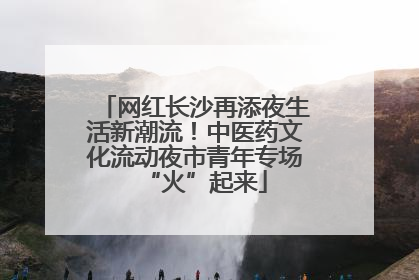 网红长沙再添夜生活新潮流！中医药文化流动夜市青年专场“火”起来