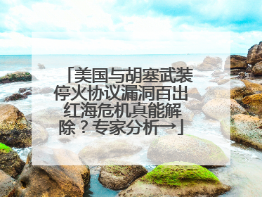 美国与胡塞武装停火协议漏洞百出 红海危机真能解除？专家分析→