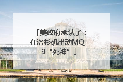 美政府承认了：在洛杉矶出动MQ-9“死神”
