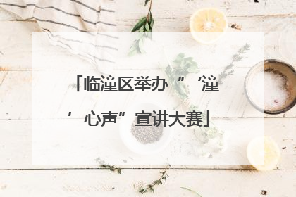 临潼区举办“‘潼’心声”宣讲大赛