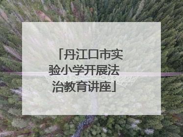丹江口市实验小学开展法治教育讲座