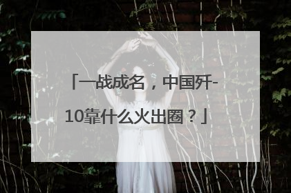 一战成名，中国歼-10靠什么火出圈？
