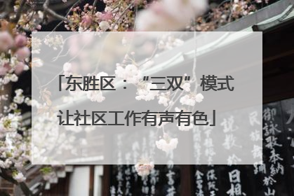 东胜区：“三双”模式让社区工作有声有色