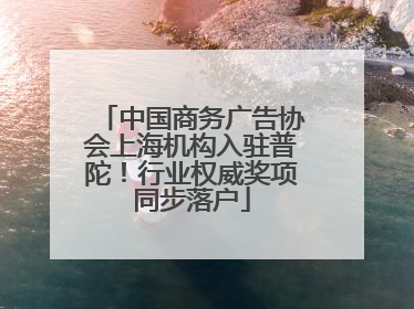 中国商务广告协会上海机构入驻普陀！行业权威奖项同步落户