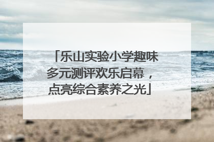 乐山实验小学趣味多元测评欢乐启幕，点亮综合素养之光