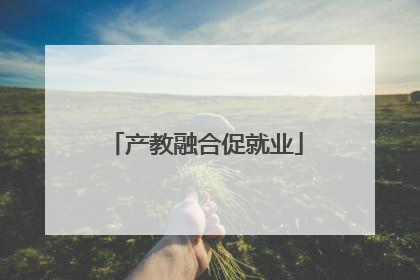 产教融合促就业