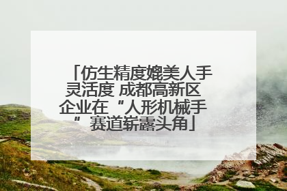 仿生精度媲美人手灵活度 成都高新区企业在“人形机械手”赛道崭露头角