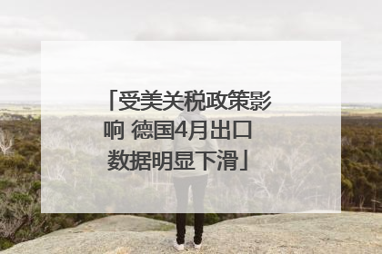 受美关税政策影响 德国4月出口数据明显下滑