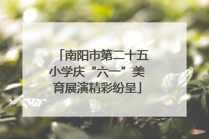 南阳市第二十五小学庆“六一”美育展演精彩纷呈