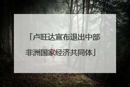 卢旺达宣布退出中部非洲国家经济共同体