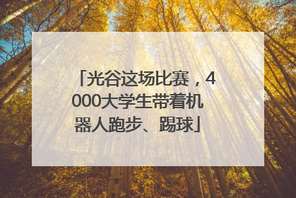光谷这场比赛，4000大学生带着机器人跑步、踢球