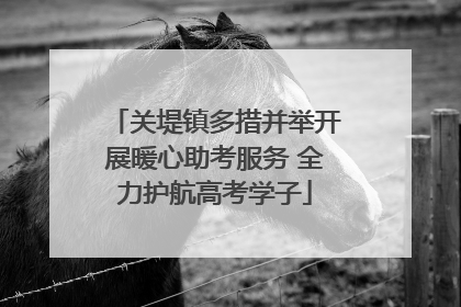 关堤镇多措并举开展暖心助考服务 全力护航高考学子