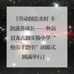 劳动创造美好 丰韵滋养成长——怀远县龙亢镇实验小学“悦劳丰韵节”闭幕式圆满举行
