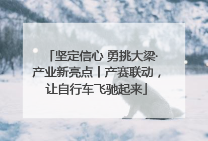 坚定信心 勇挑大梁·产业新亮点丨产赛联动，让自行车飞驰起来