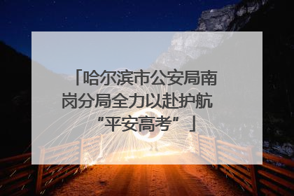 哈尔滨市公安局南岗分局全力以赴护航“平安高考”