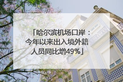 哈尔滨机场口岸：今年以来出入境外籍人员同比增49%