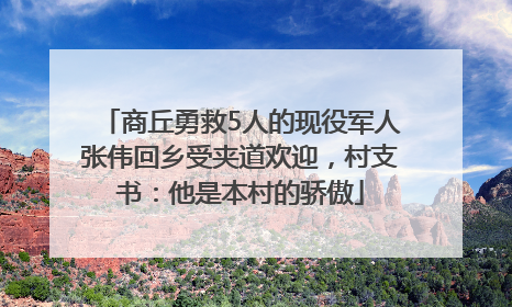 商丘勇救5人的现役军人张伟回乡受夹道欢迎，村支书：他是本村的骄傲