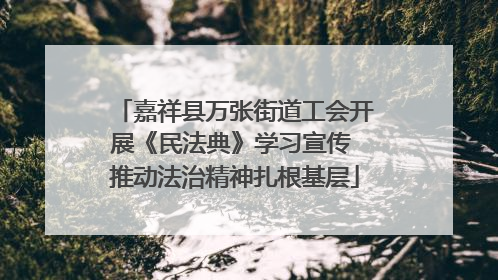 嘉祥县万张街道工会开展《民法典》学习宣传 推动法治精神扎根基层