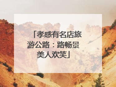 孝感有名店旅游公路：路畅景美人欢笑