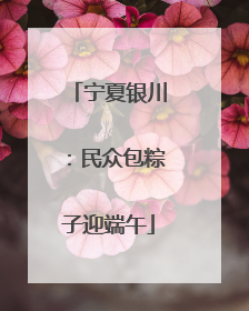 宁夏银川：民众包粽子迎端午