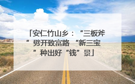 安仁竹山乡：“三板斧”劈开致富路 “新三宝”种出好“钱”景