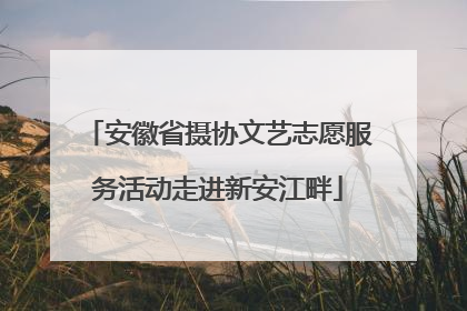 安徽省摄协文艺志愿服务活动走进新安江畔