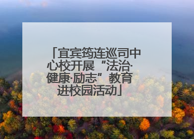 宜宾筠连巡司中心校开展“法治·健康·励志”教育进校园活动