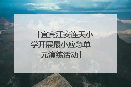 宜宾江安连天小学开展最小应急单元演练活动