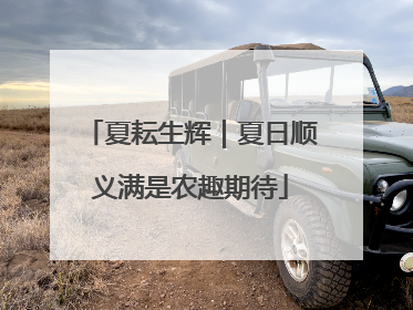 夏耘生辉｜夏日顺义满是农趣期待