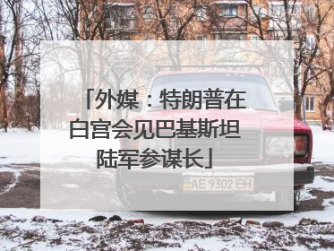 外媒：特朗普在白宫会见巴基斯坦陆军参谋长