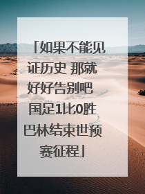 如果不能见证历史 那就好好告别吧 国足1比0胜巴林结束世预赛征程